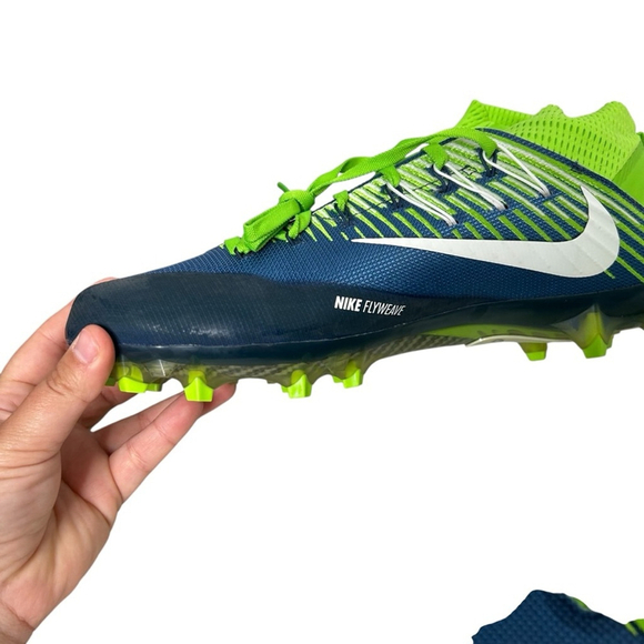 Nike Men\'s Vapor Untouchable 2 PF TD Football Cleats Blue Neon Green Size 12 main image 12